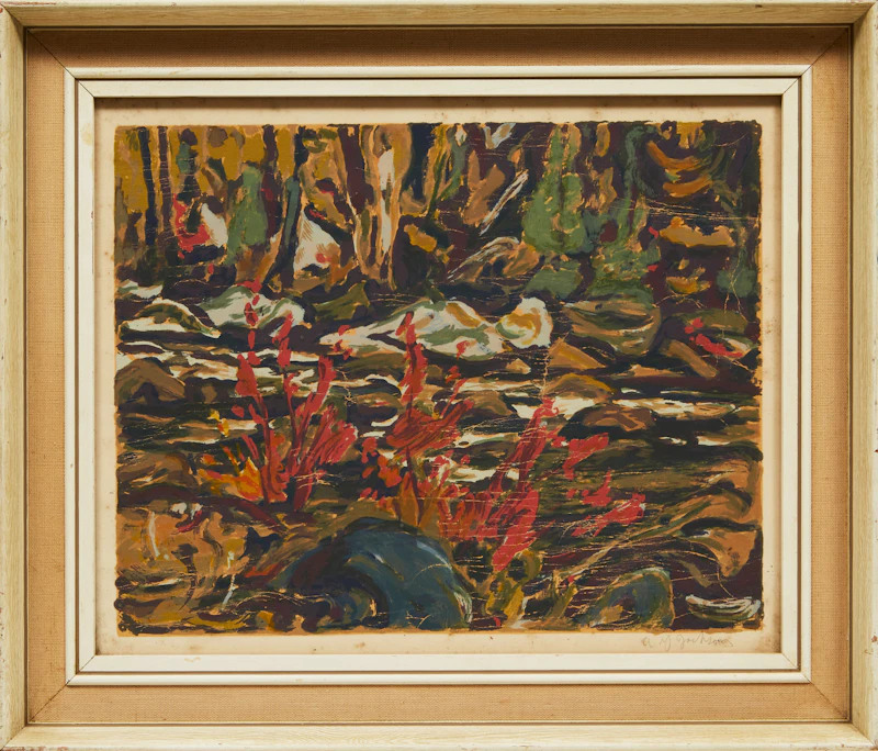 Alexander Young Jackson, Winter Sleigh; River Rapids, 2 colour serigraphs - view 5