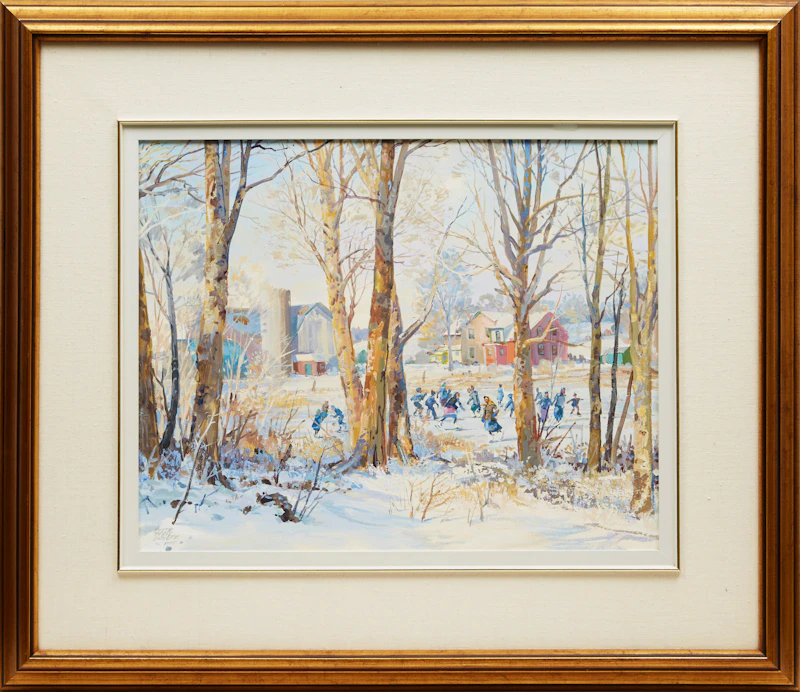 Peter Etril Snyder, Skating Party, oil on board, 1995 - view 2