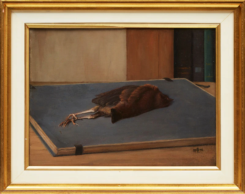 19th Century Canadian School, Nature morte à l’oiseau, oil on canvas, 1895 - view 2
