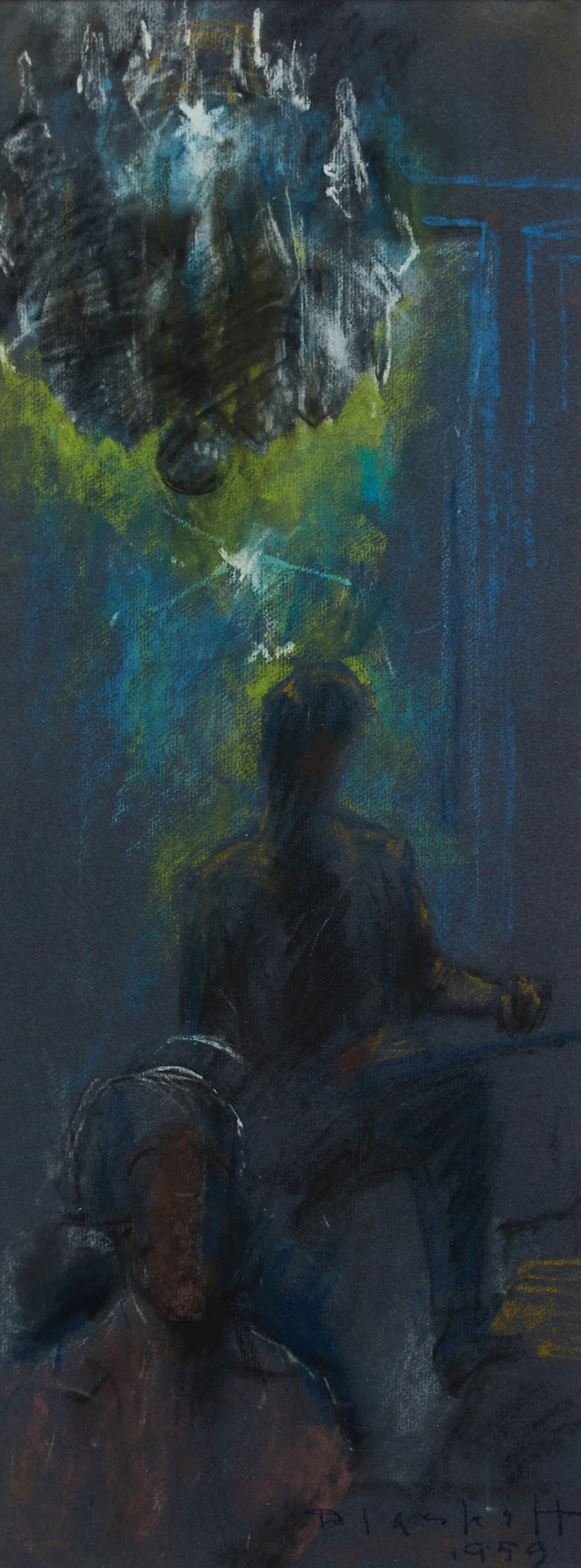 Under the Chandelier (Self Portrait) by Joseph Francis Plaskett