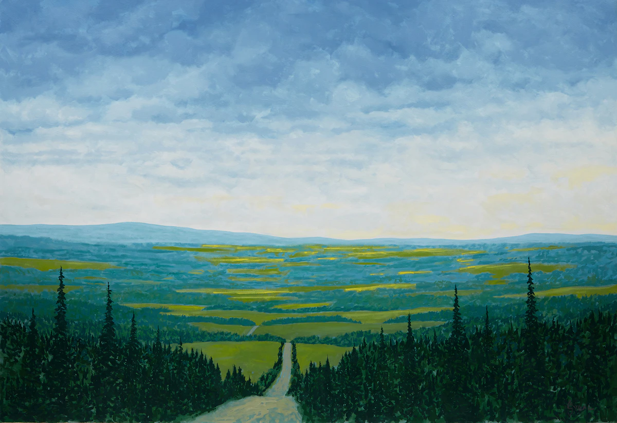 Philip Sybal, Road Through Beaver Valley, oil on canvas, 2002