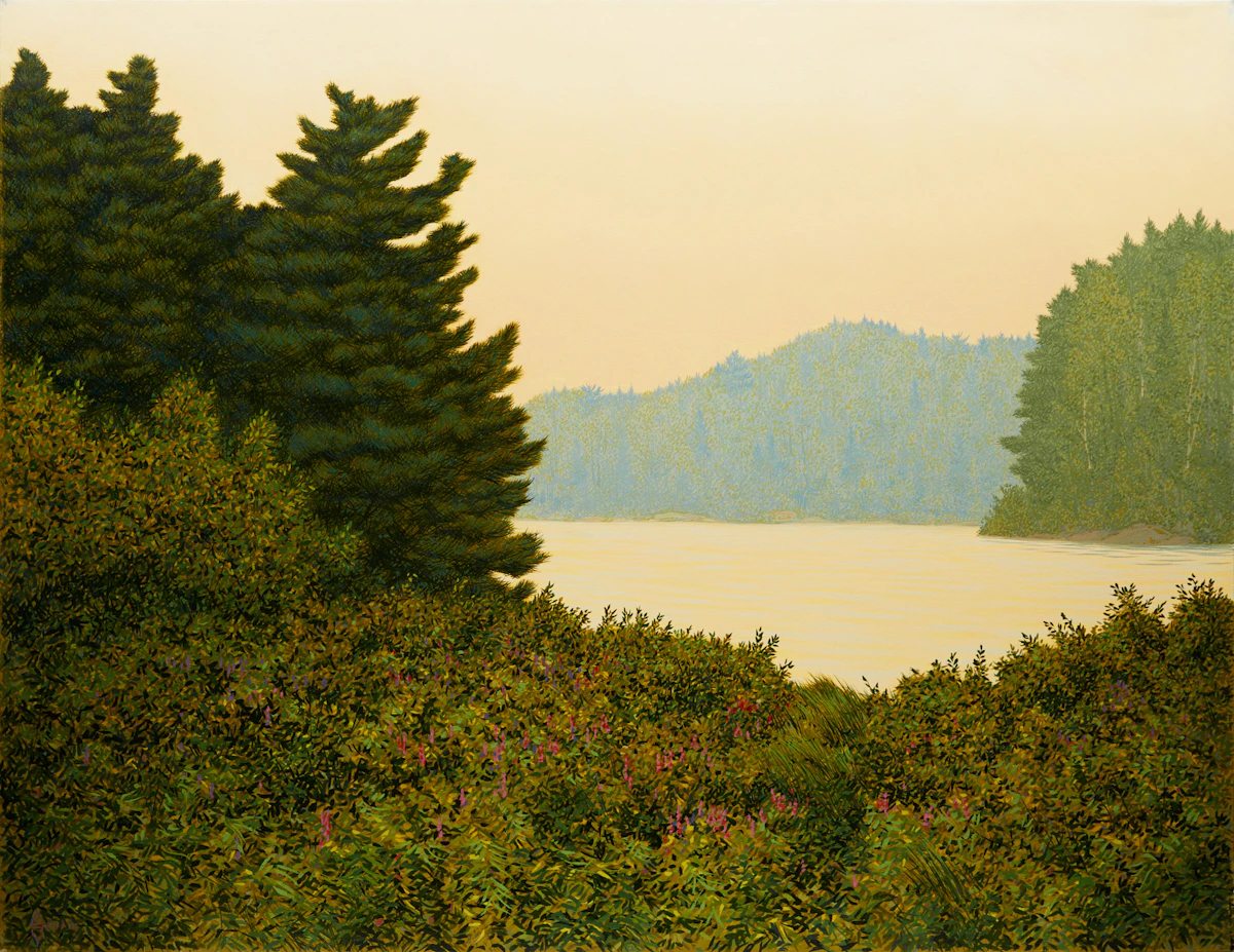 Philip Sybal, Rosseau Passage, oil on canvas, 1999