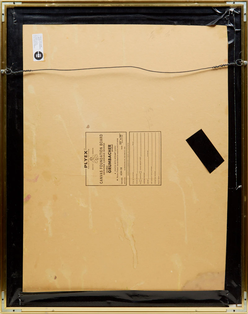 Arthur Lidstone, Abstraction, oil on canvas, 1969 - view 3