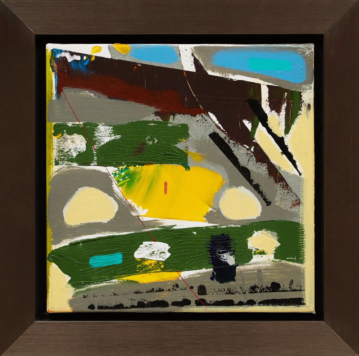 Armand Vaillancourt, Art à la piece (80), oil on canvas, 2005