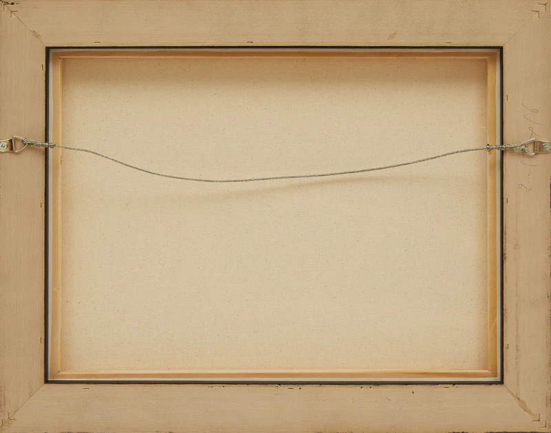 Allen Sapp, Playing Shinny, oil on canvas - view 3