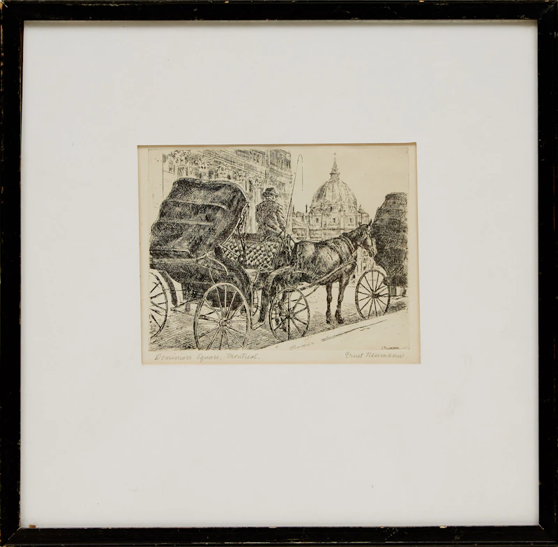 Dominion Square, Montreal; Bonsecours Market, Montreal; Nelson Monument, Montreal by Ernst Neumann
