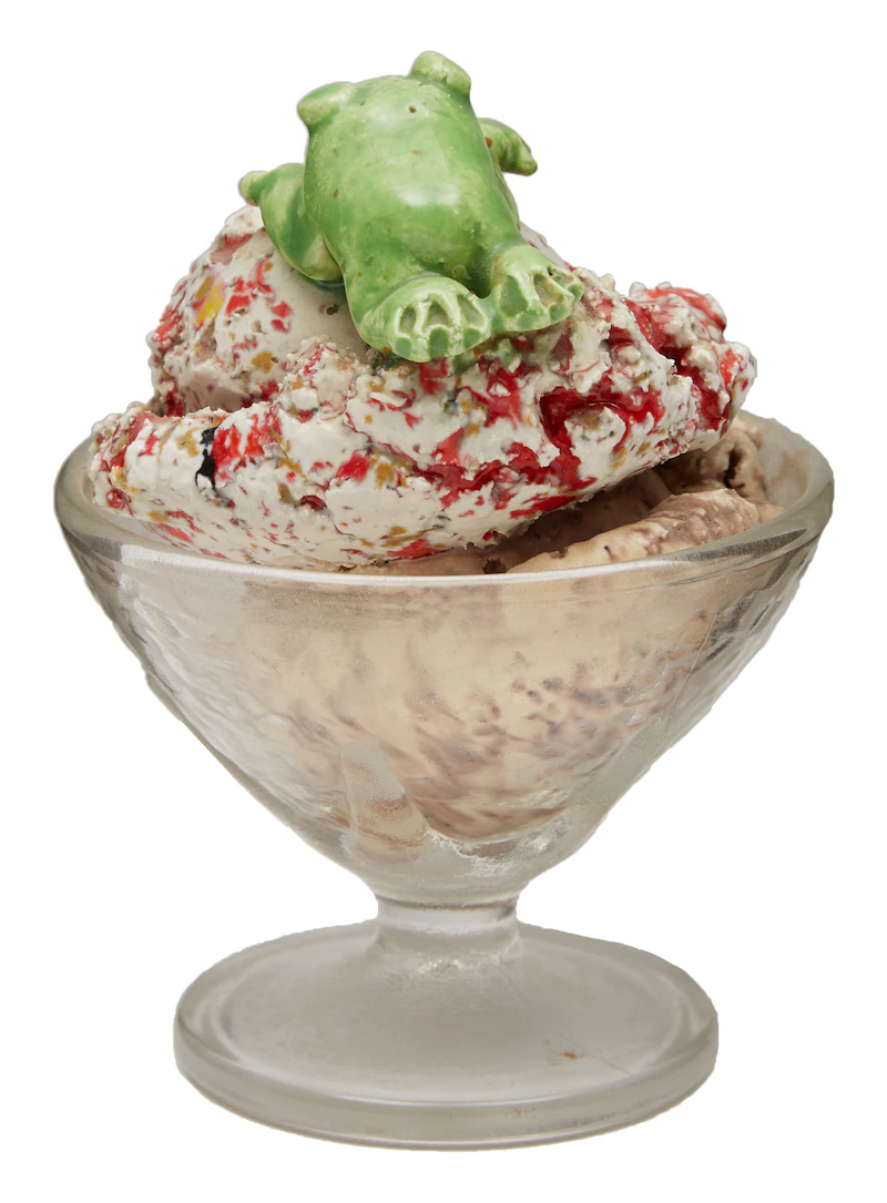 David James Gilhooly, Frog and Strawberry Sundae , ceramic and glass sculpture - view 2