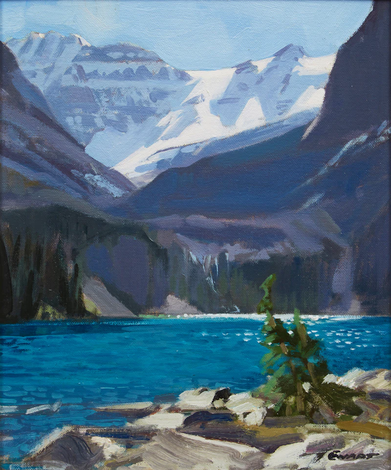 Peter Maxwell Ewart, Lake O’Hara, oil on canvas board - view 2