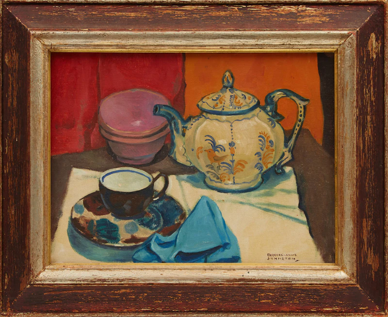 Still Life with Old Italian Tea Pot by Frances Anne Johnston