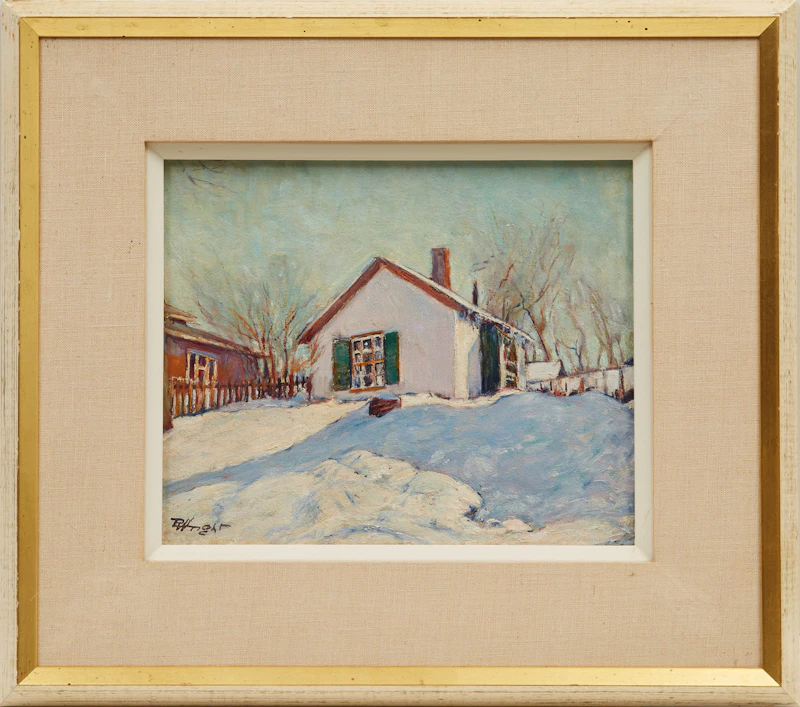 Canadian School, House in Winter