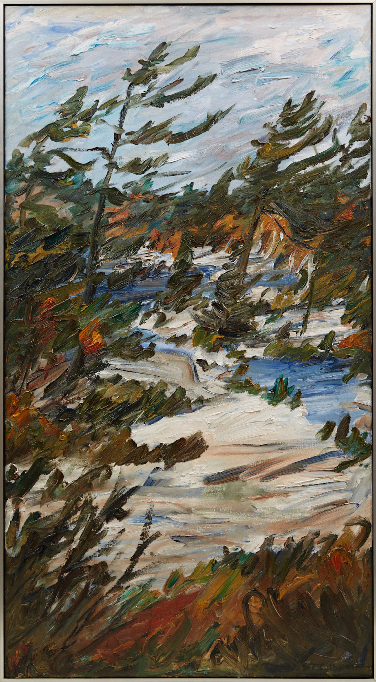 Bruce Steinhoff, Franklin Island, oil on canvas