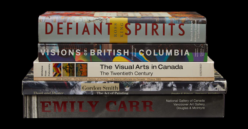 Defiant Spirits; Jack Shadbolt; The Visual Arts in Canada-The Twentieth Century; Visions of British Columbia-A Landscape Manual; Gordon Smith-The Act of Painting; Emily Carr by Books and Reference