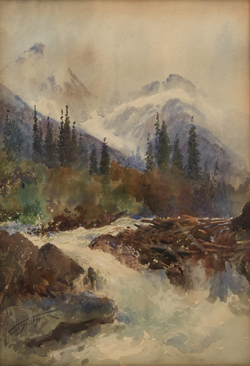 Frederic Marlett Bell-Smith, Mt. Sir Donald and the Illecillewaet River (near Glacier B.C.)