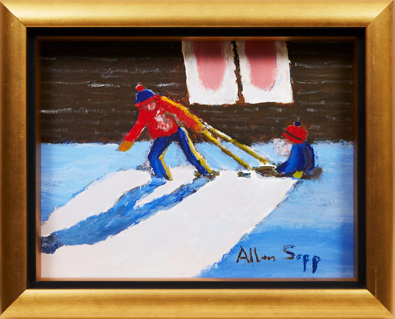 Allen Sapp, Being Pulled on a Sled