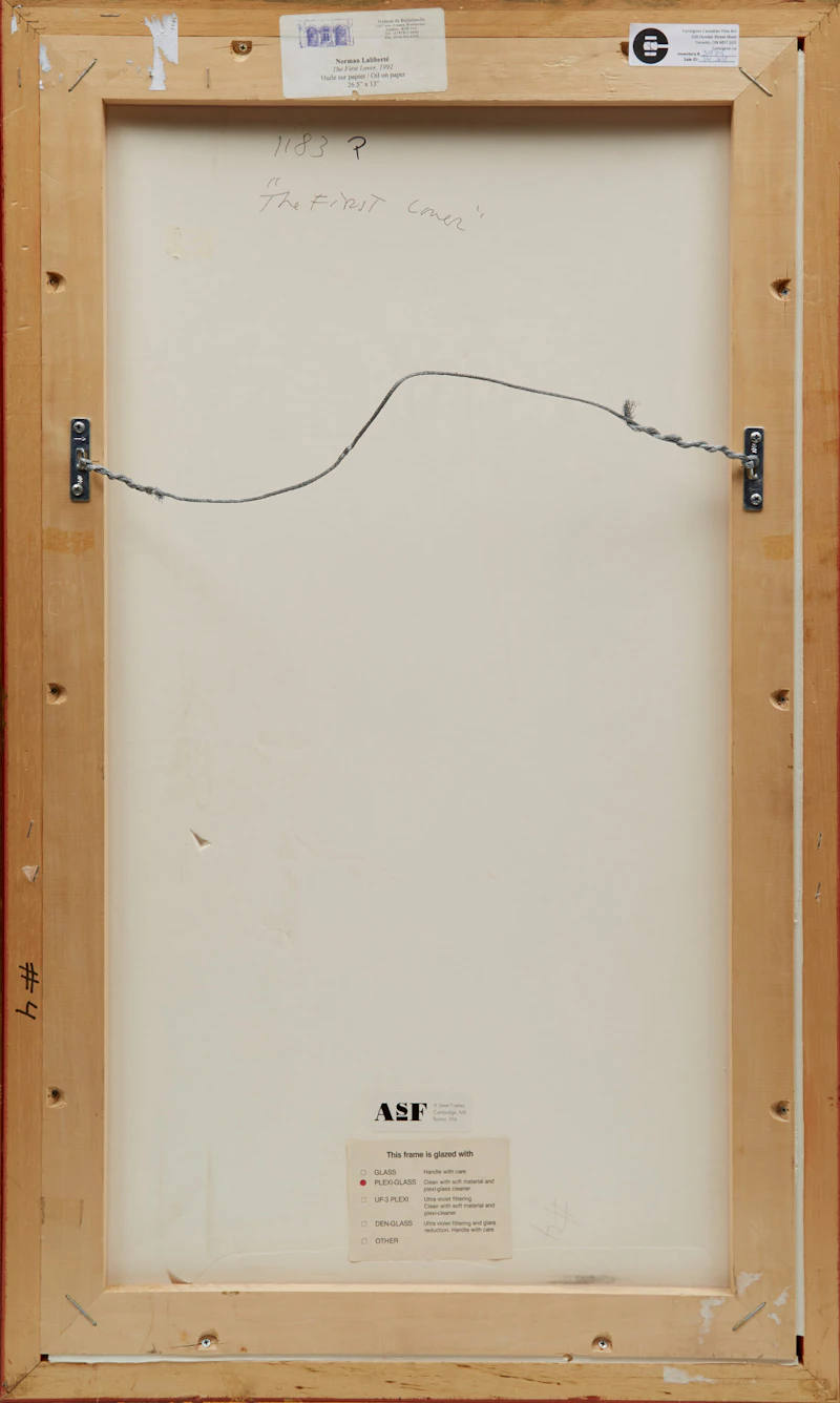 Norman Laliberté, The First Lover, oil on paper, 1992 - view 5