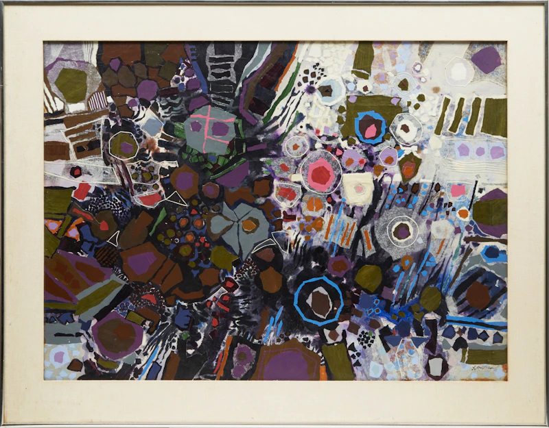 Donald Mackay Houstoun, Abstract , mixed media on paper, 1968 - view 3