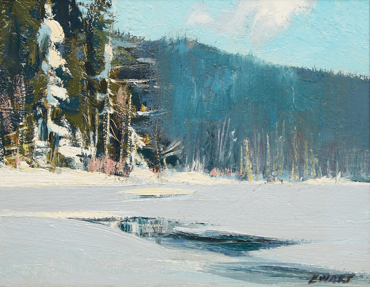 Peter Maxwell Ewart, Lake of the Woods, oil on board