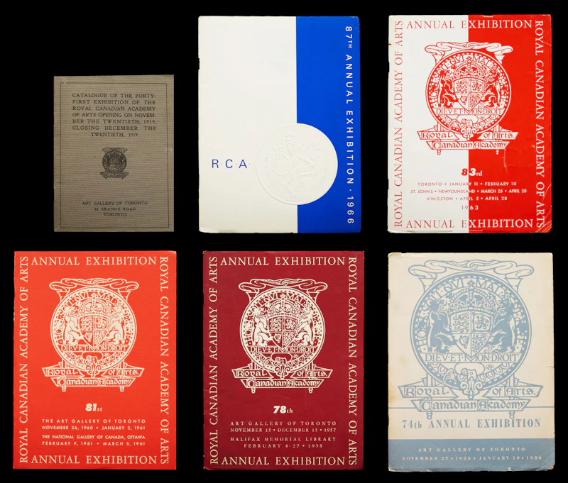 Royal Canadian Academy Catalogues (1919, 1953, 1958, 1960, 1963 & 1966) by Books and Reference