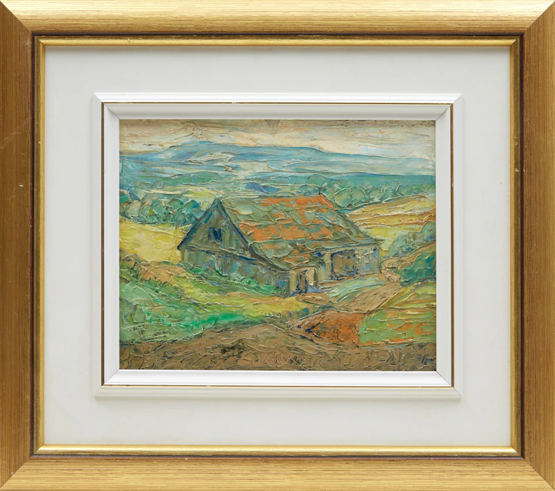 Jean Constantineau, Vieille grange, oil on board, 1979 - view 2