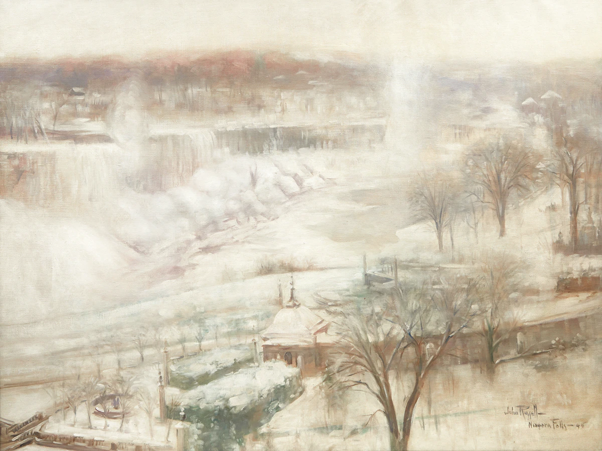 John Wentworth Russell, Niagara Falls, oil on canvas