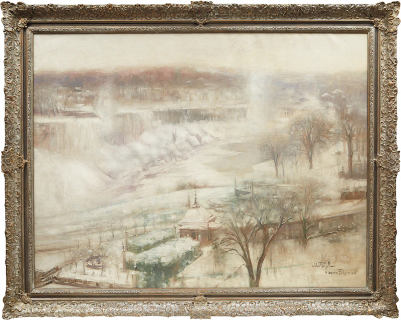John Wentworth Russell, Niagara Falls, oil on canvas - view 2