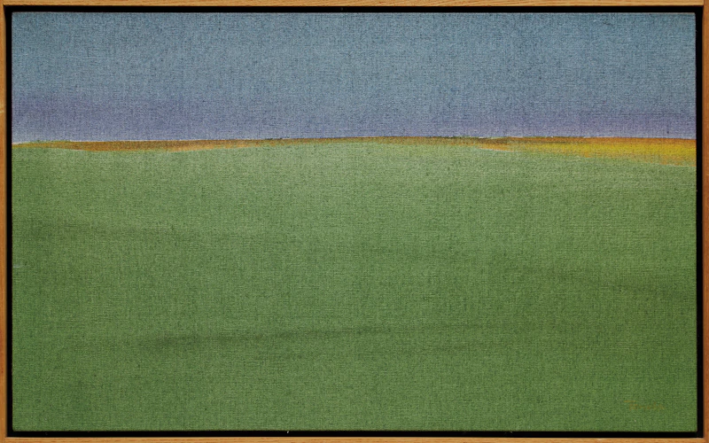 Takao Tanabe, The Prairies W, acrylic on canvas, 1975 - view 2