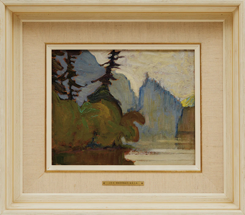 James Edward Hervey MacDonald, Agawa Canyon, Algoma, oil on board - view 2