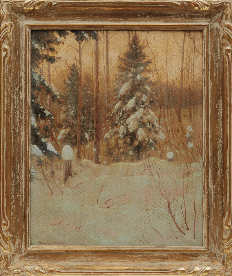 Frank Hans Johnston, Golden Afterglow, oil on board - view 2