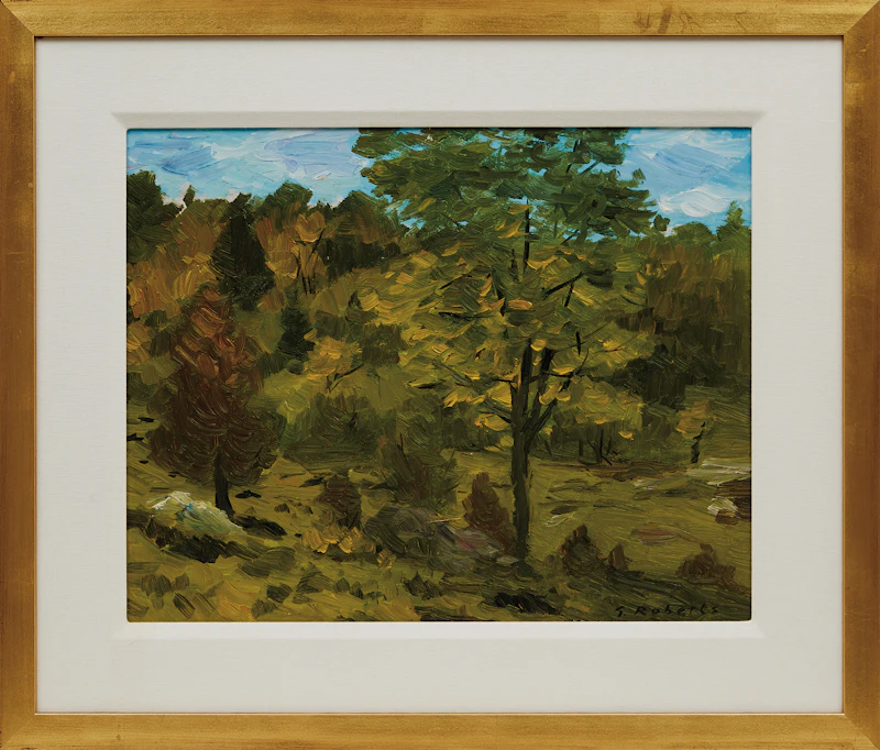William Goodridge Roberts, Trees, Laurentians, oil on board - view 2