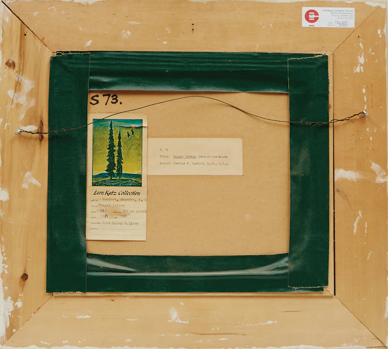 Charles Fraser Comfort, Copper Island, Lake of the Woods, oil on board - view 3