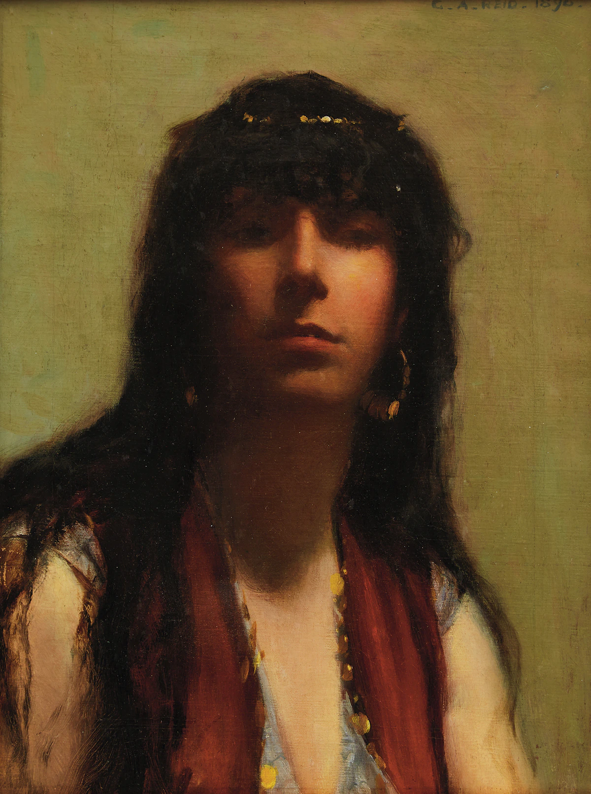 George Agnew Reid, Gypsy Woman, oil on canvas, 1890