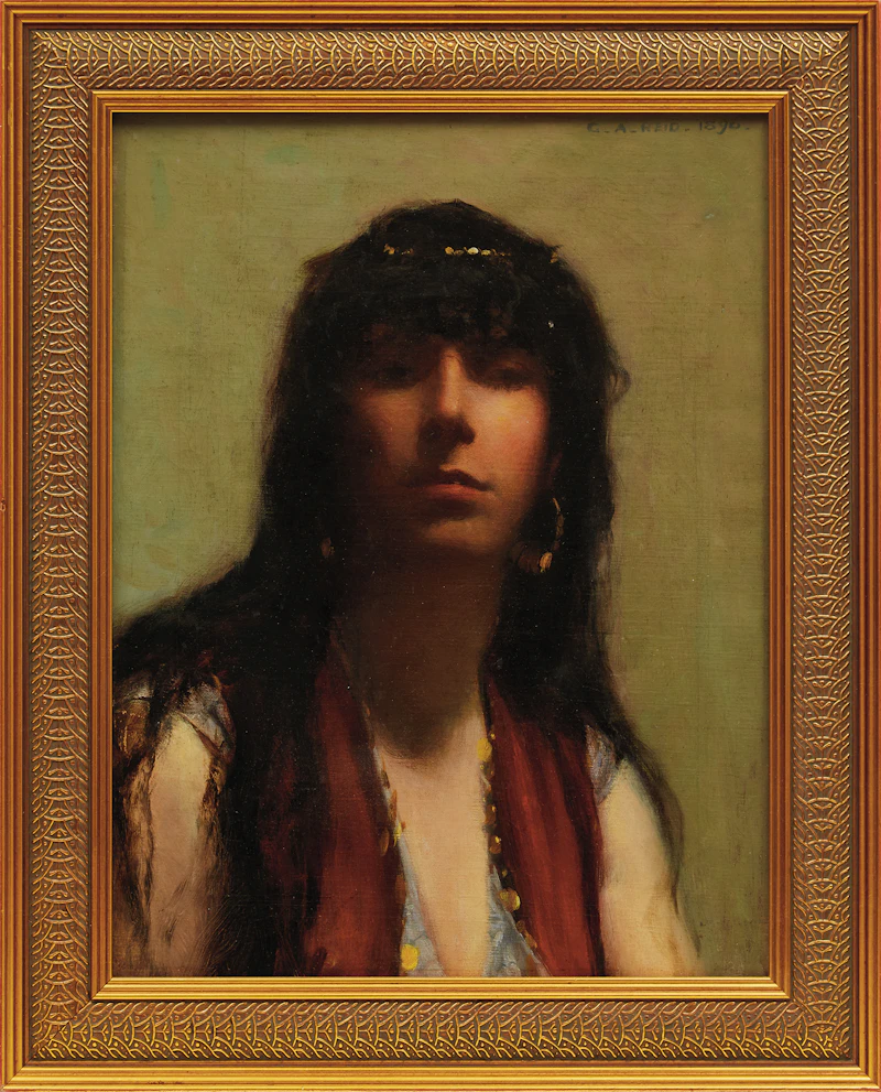 George Agnew Reid, Gypsy Woman, oil on canvas, 1890 - view 2