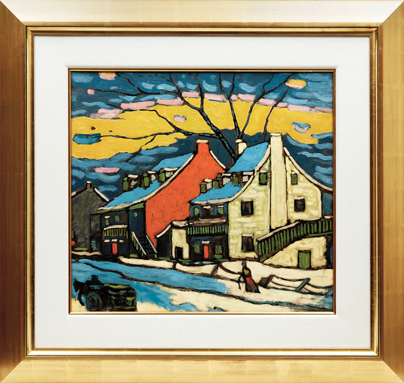 Marc-Aurèle Fortin, Ste. Rose paysage, oil on board, 1939 - view 2