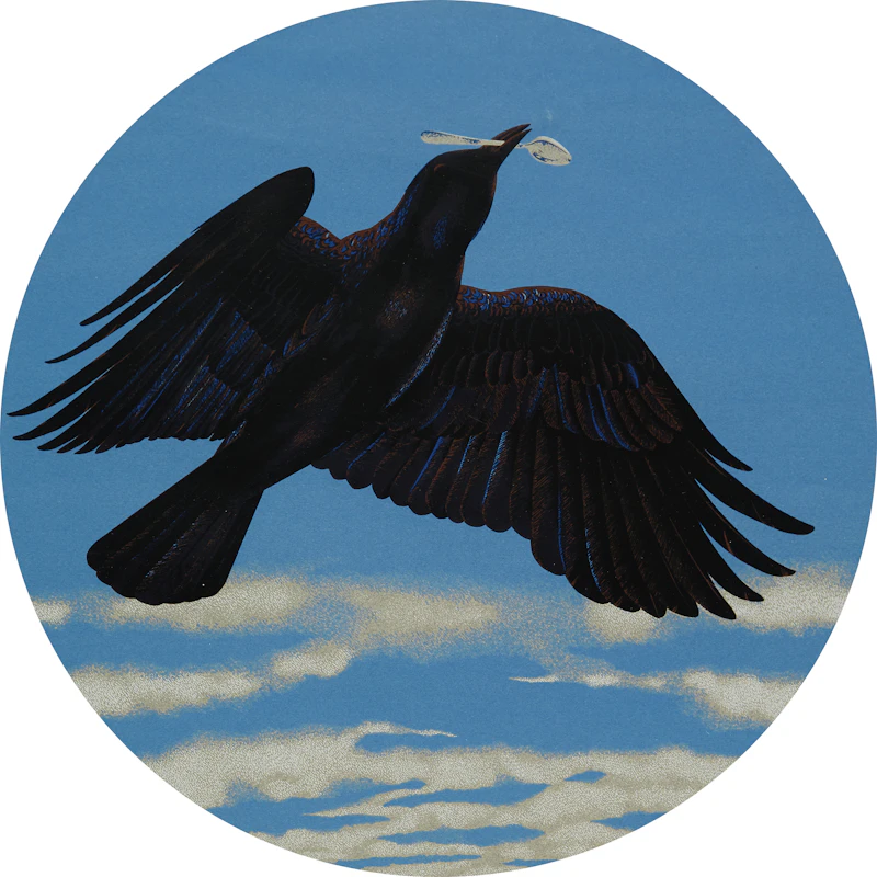 Crow with Silver Spoon by David Alexander Colville