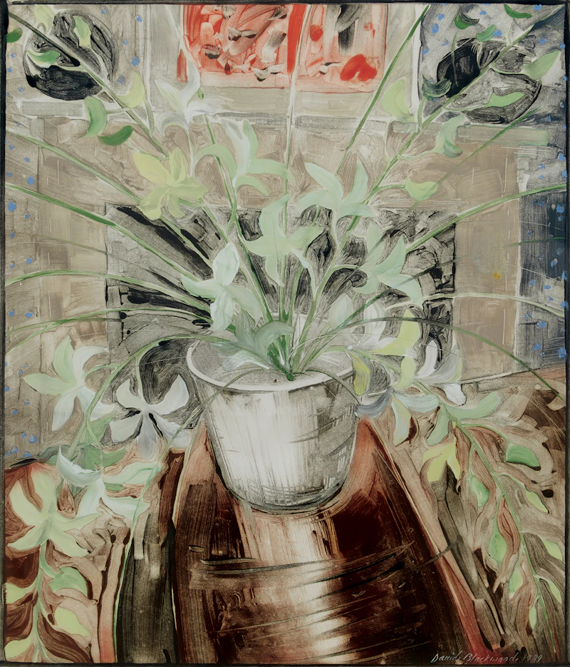 David Lloyd Blackwood, Orchids in a Silver Bowl