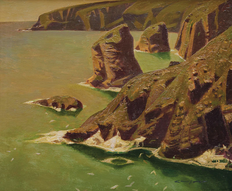 Charles Fraser Comfort, Bedruthen Steps II, Near Padstowe, Cornwall, England