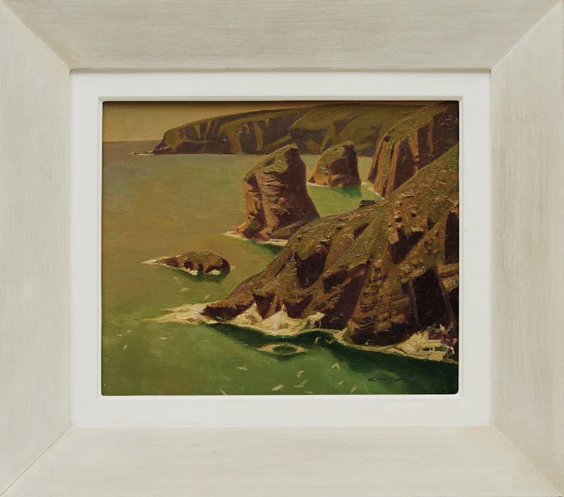 Charles Fraser Comfort, Bedruthen Steps II, Near Padstowe, Cornwall, England, oil on board - view 2