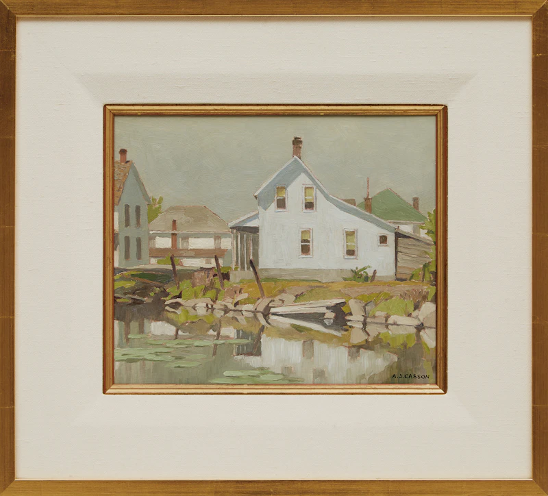 Alfred Joseph Casson, Arden Village, oil on board, 1957 - view 2