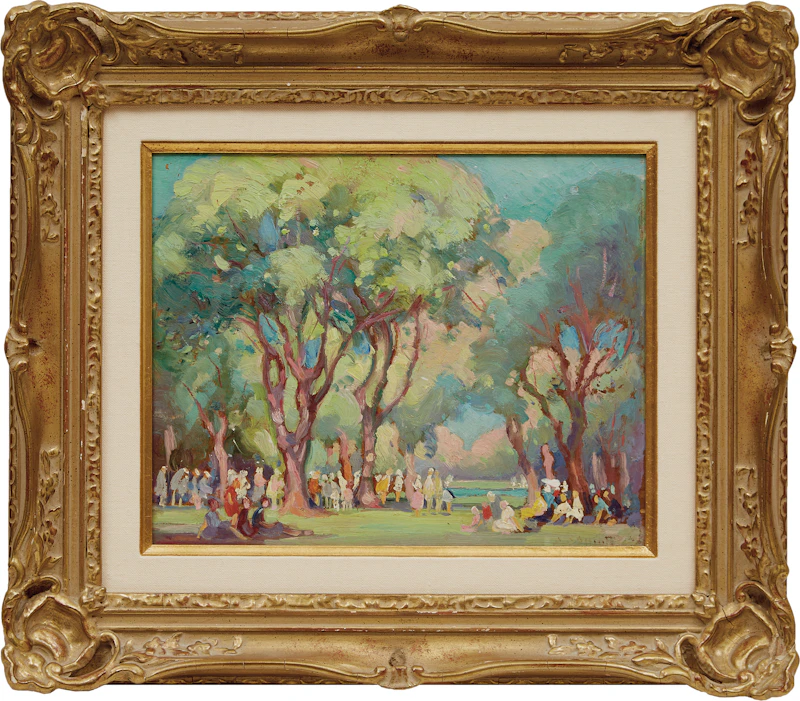 Emily Louise Orr Elliott, Summer, Toronto Island, oil on board - view 2