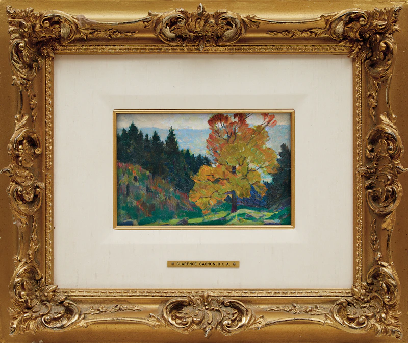 Clarence Alphonse Gagnon, Baie St. Paul, oil on panel, 1924 - view 2