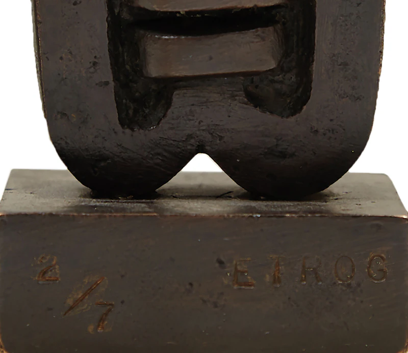 Sorel Etrog, Piccino Study , bronze sculpture on base, 1969 - view 5