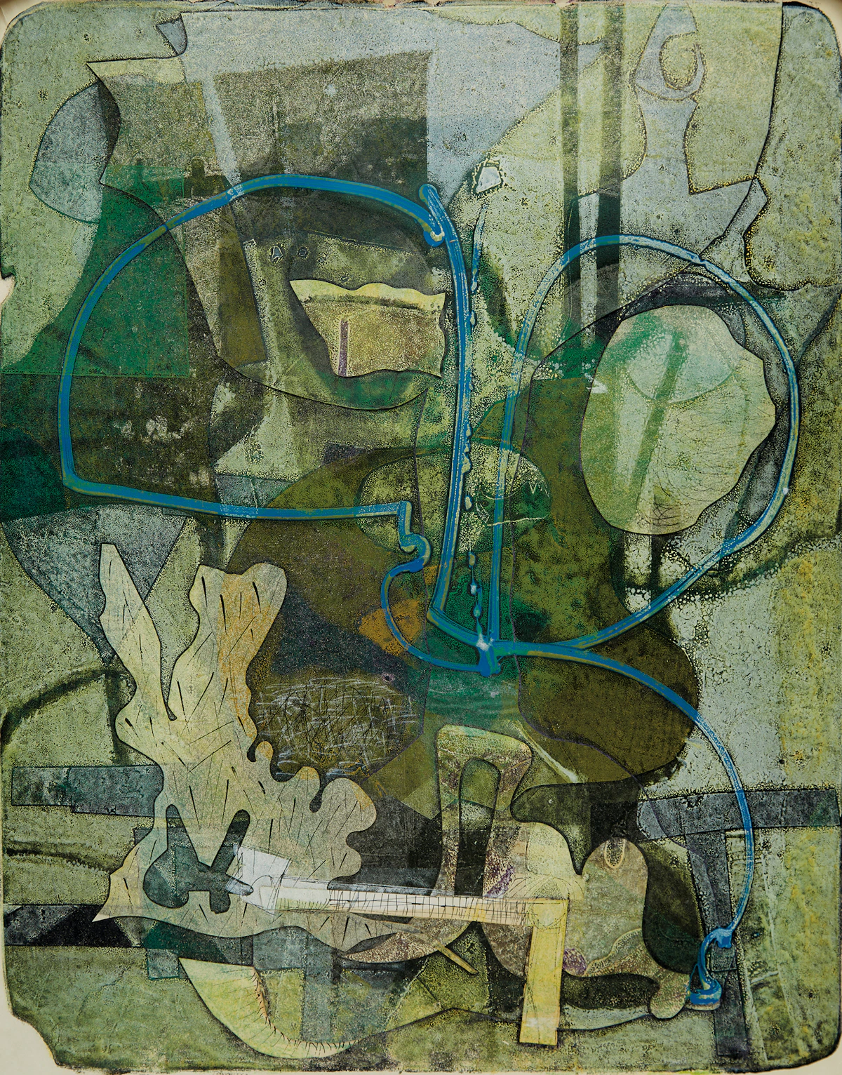 Harold Barling Town, Sea Gardens, single autographic print, 1955