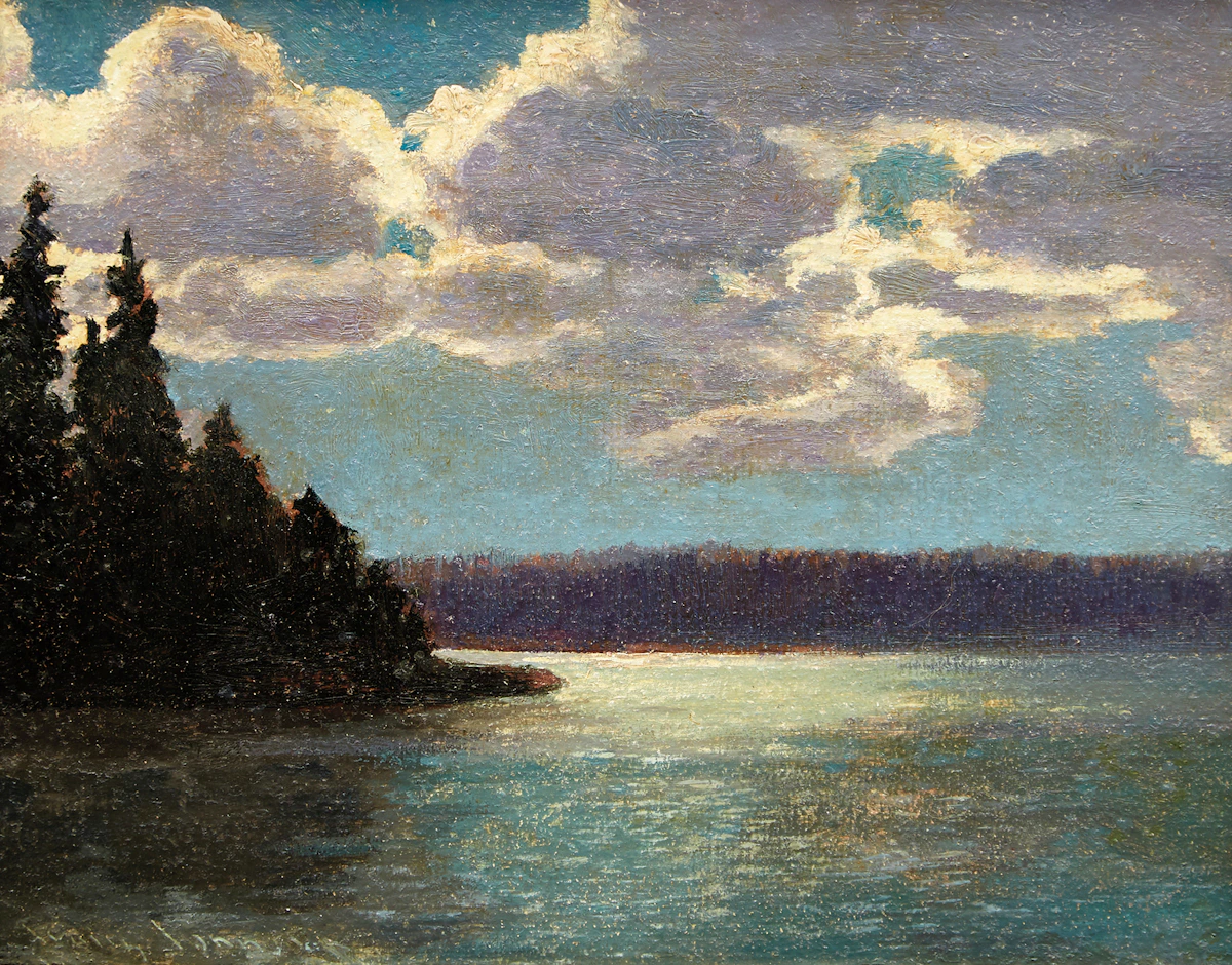 Frank Hans Johnston, Dream Glow, oil on board