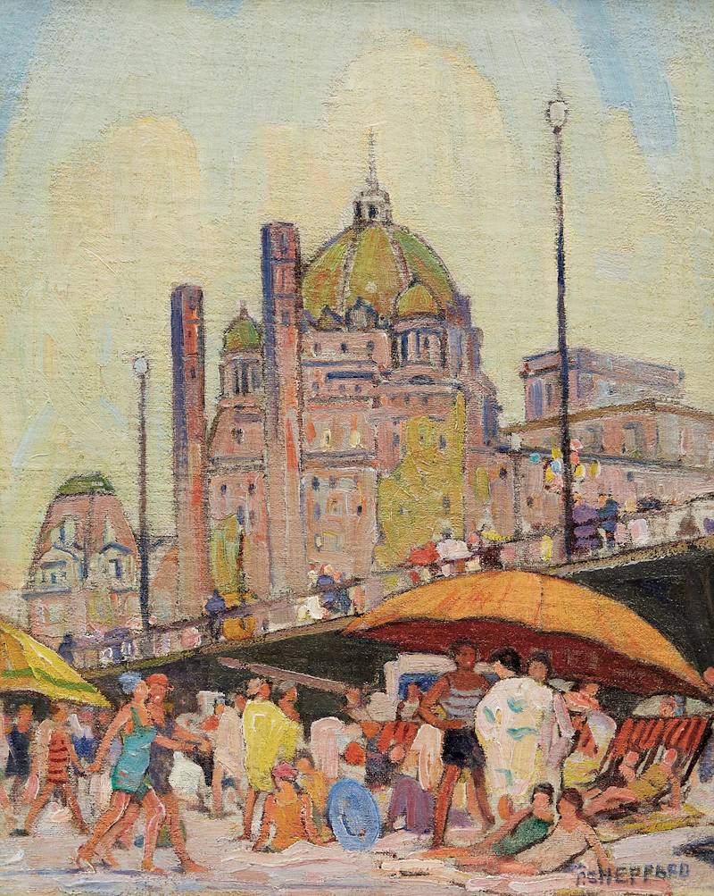 Peter Clapham Sheppard, The Boardwalk, Atlantic City, New Jersey