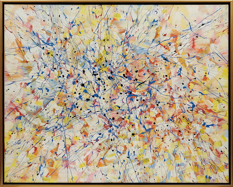 Christian Marcel Barbeau, Le diamant des dames, acrylic on canvas, 1979 - view 2