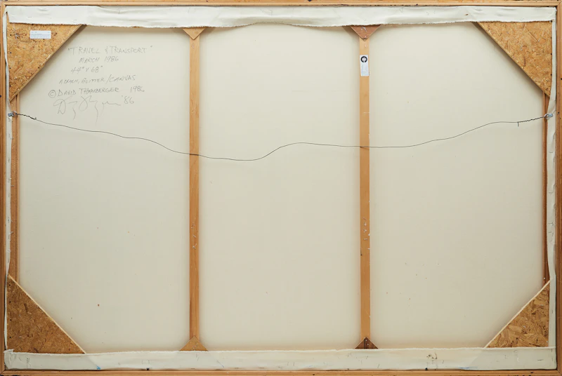 David Thauberger, Travel and Transport, acrylic and glitter on canvas, 1986 - view 3