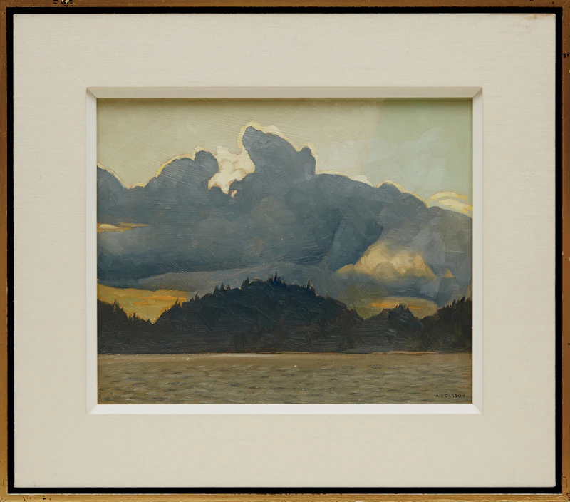 Alfred Joseph Casson, Sundown - Lake Rosseau, oil on board, 1981 - view 2