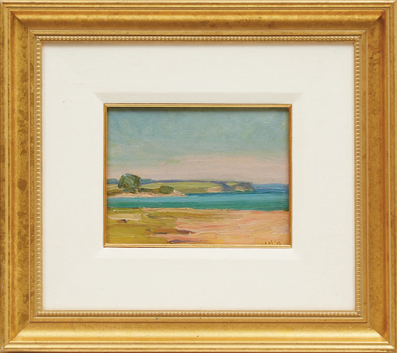 James Edward Hervey MacDonald, Shoreline Landscape, oil on board, 1912 - view 2