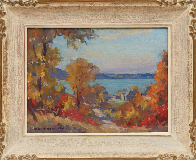 Manly Edward MacDonald, Fall Cottage Landscape, oil on canvas board - view 2
