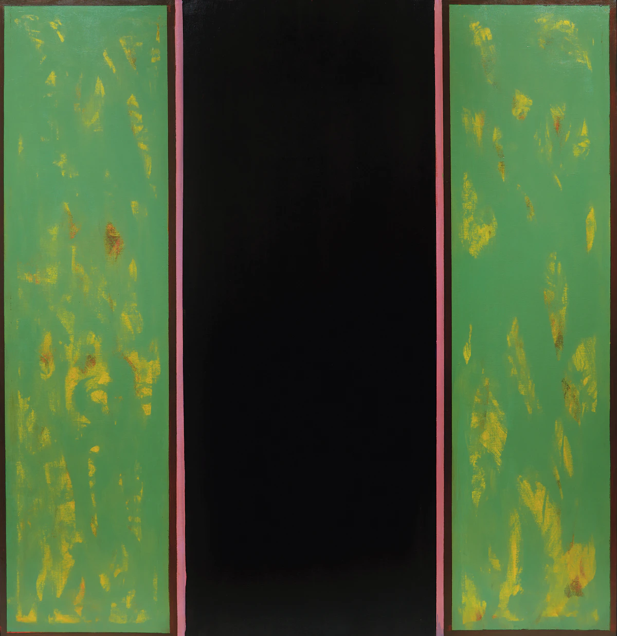 Jean Albert McEwen, Vert-noir-vert, oil on canvas, 1965